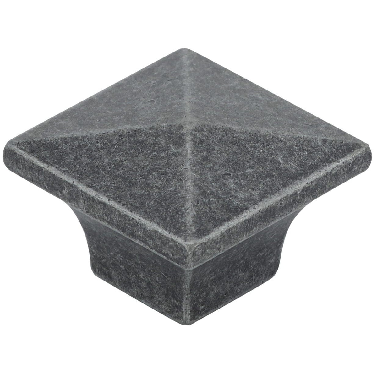 Traditional Knob, 1-1/4" x 1-1/4", Natural Iron