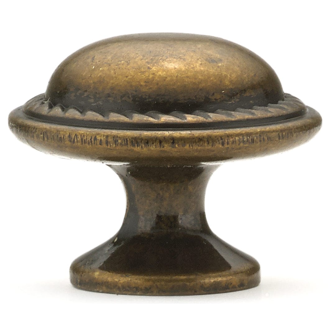 Traditional Knob, 1-3/16" D, Regency Brass