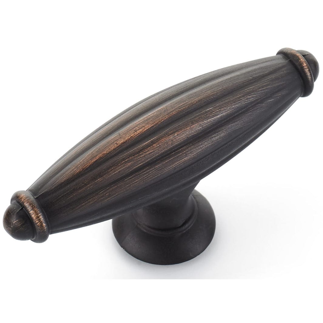 Traditional Knob, 2-9/16" x 25/32", Brushed Oil-Rubbed Bronze