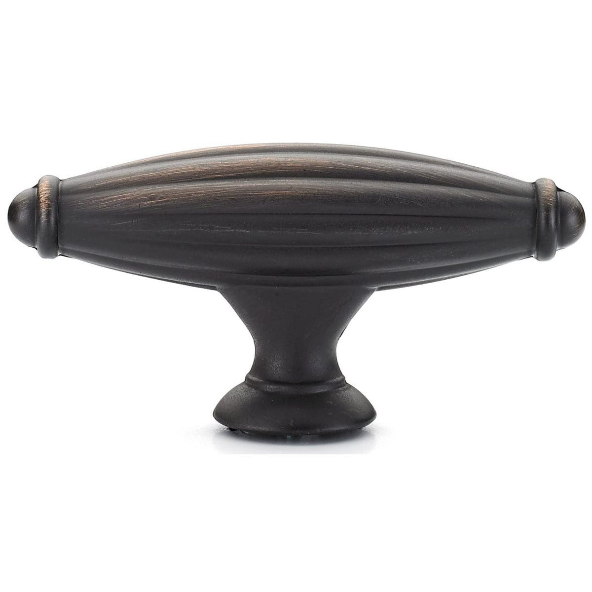 Traditional Knob, 2-9/16" x 25/32", Brushed Oil-Rubbed Bronze