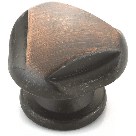 Traditional Knob, 1-1/8" D, Brushed Oil-Rubbed Bronze