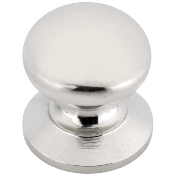 Traditional Knob, 1-7/32" D, Polished Nickel