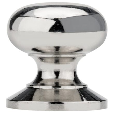 Traditional Knob, 1-7/32" D, Polished Nickel
