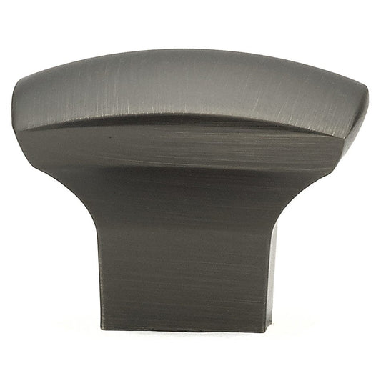 Contemporary Knob, 1-7/32" x 1-7/32", Antique Nickel