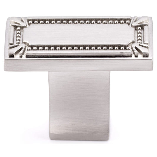 Traditional Knob, 1-11/16" x 7/8", Brushed Nickel