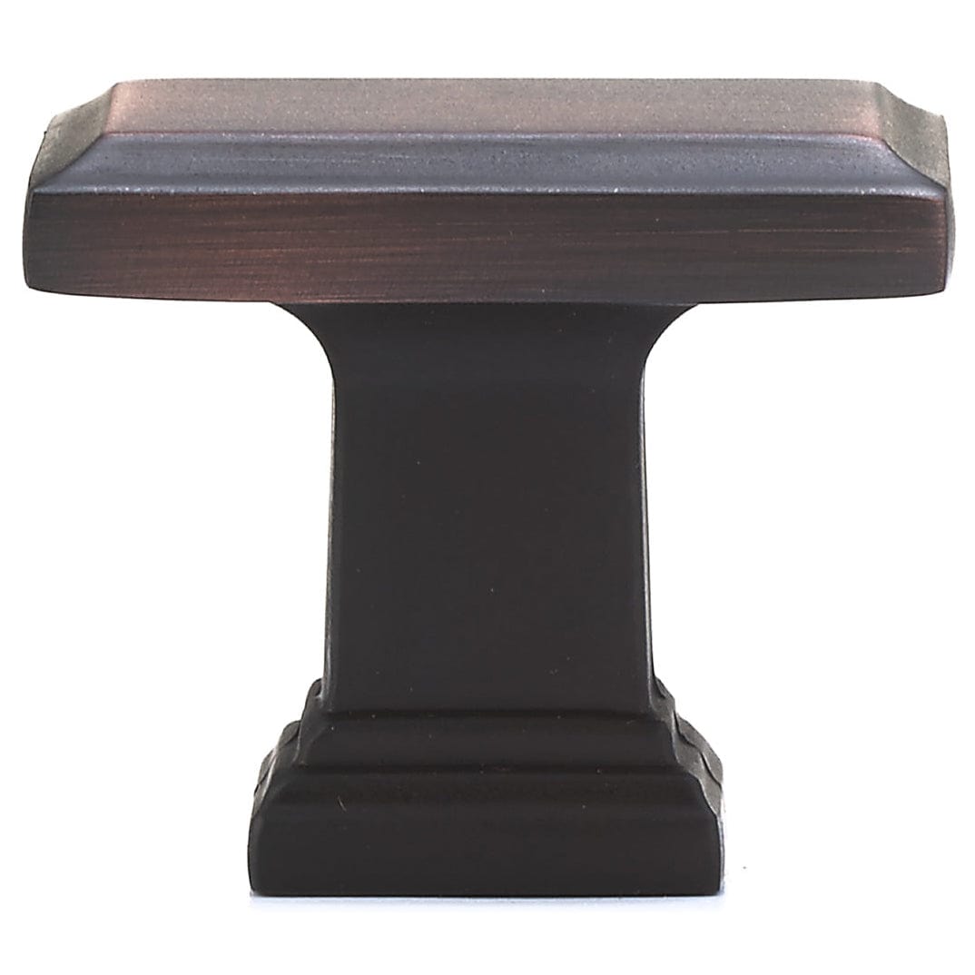 Transitional Knob, 1-1/2" x 15/16", Brushed Oil-Rubbed Bronze