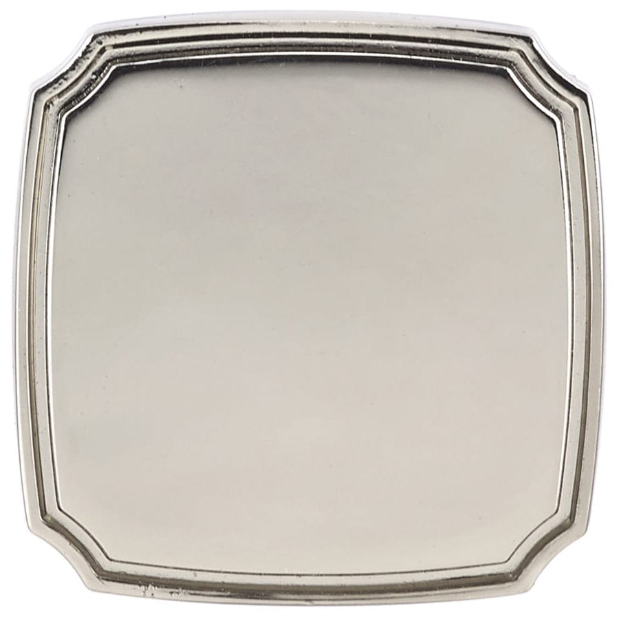 Transitional Knob, 1-3/8" x 1-3/8", Polished Nickel