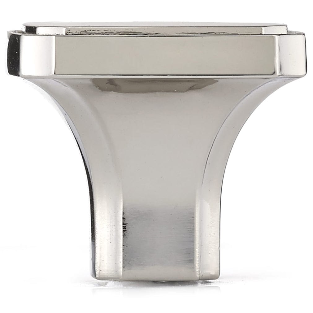 Transitional Knob, 1-3/8" x 1-3/8", Polished Nickel