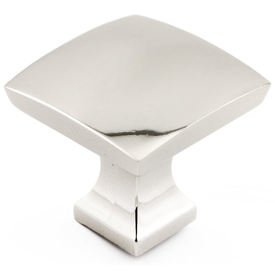 Transitional Knob, 1-5/16" x 1-5/16", Polished Nickel
