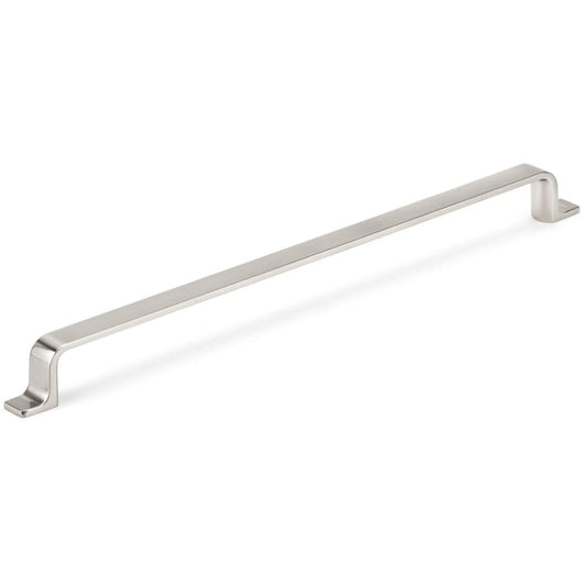Contemporary Pull, 12-5/8" Center-to-Center, Brushed Nickel