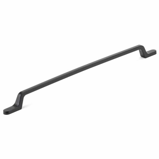 Contemporary Pull - 12-5/8" Center-to-Center - 9/16" W x 15-1/4" L - Matte Black