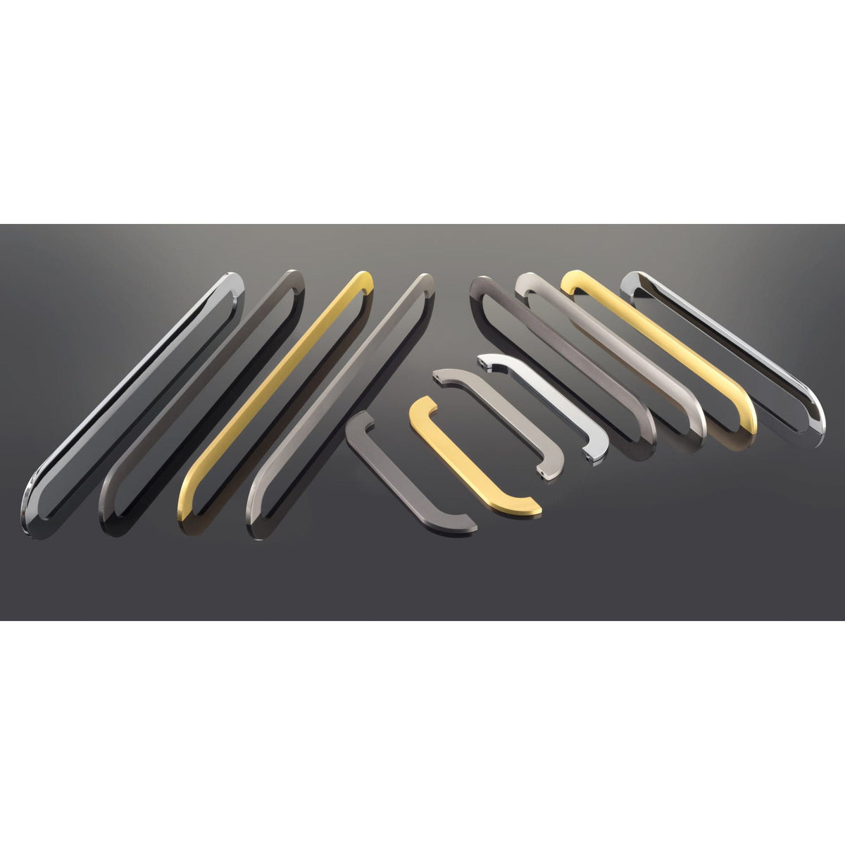 Contemporary Pull, 17-5/8" Center-to-Center, Brushed Gold