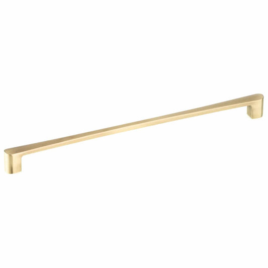 Contemporary Pull, 12-5/8" Center-to-Center, Satin Brass