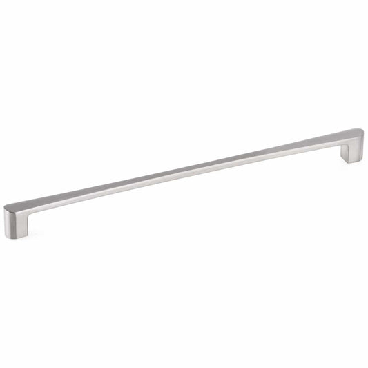 Contemporary Pull, 12-5/8" Center-to-Center, Brushed Nickel