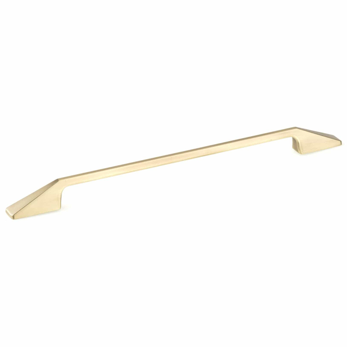 Contemporary Pull, 12-5/8" Center-to-Center, Satin Brass