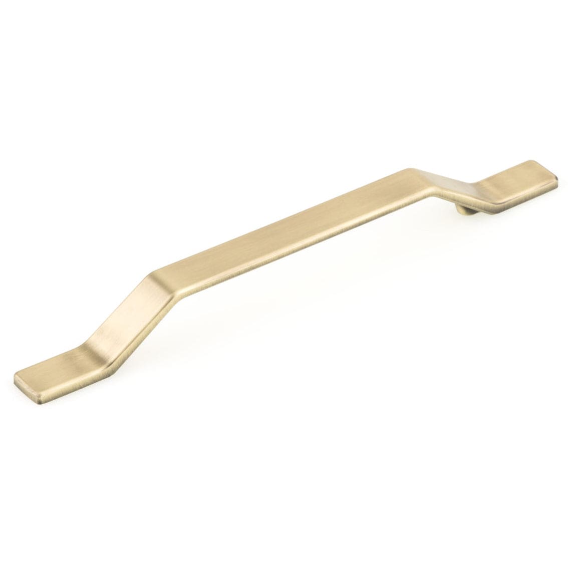 Contemporary Pull, 6-5/16" Center-to-Center, Satin Brass