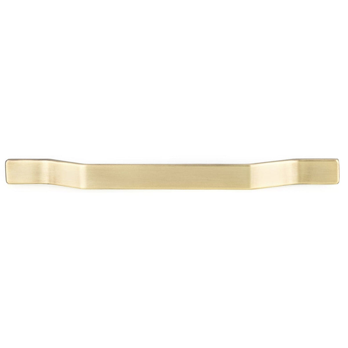 Contemporary Pull, 6-5/16" Center-to-Center, Satin Brass