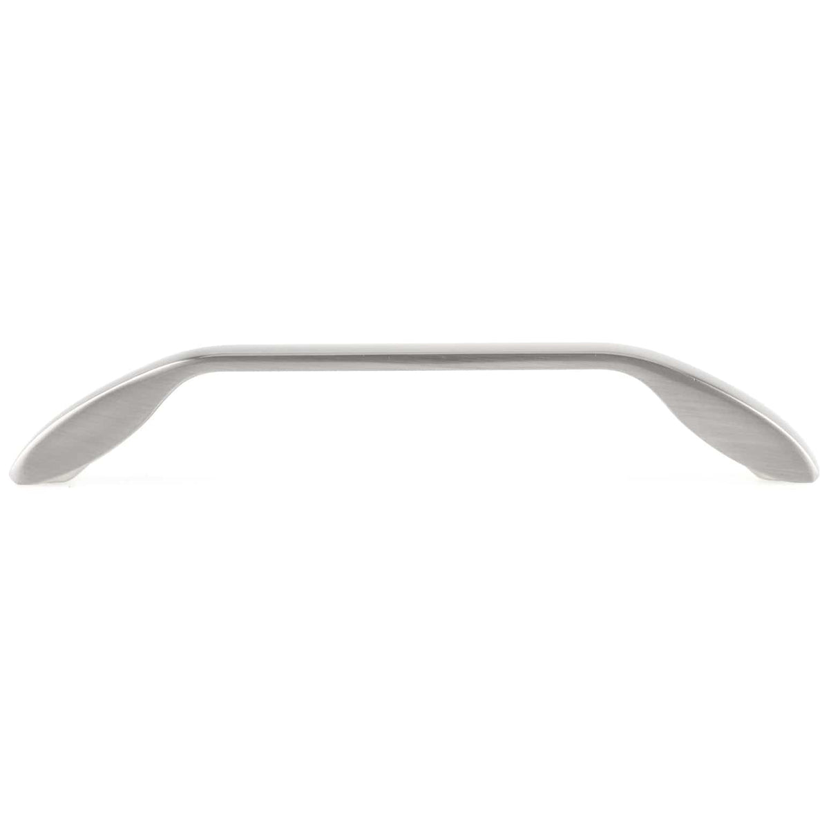Contemporary Metal Pull - 6-5/16" Center-to-Center - 6-31/32" OL - Brushed Nickel