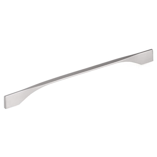 Contemporary Pull, 11-3/8" to 12-5/8" Center-to-Center, Brushed Nickel