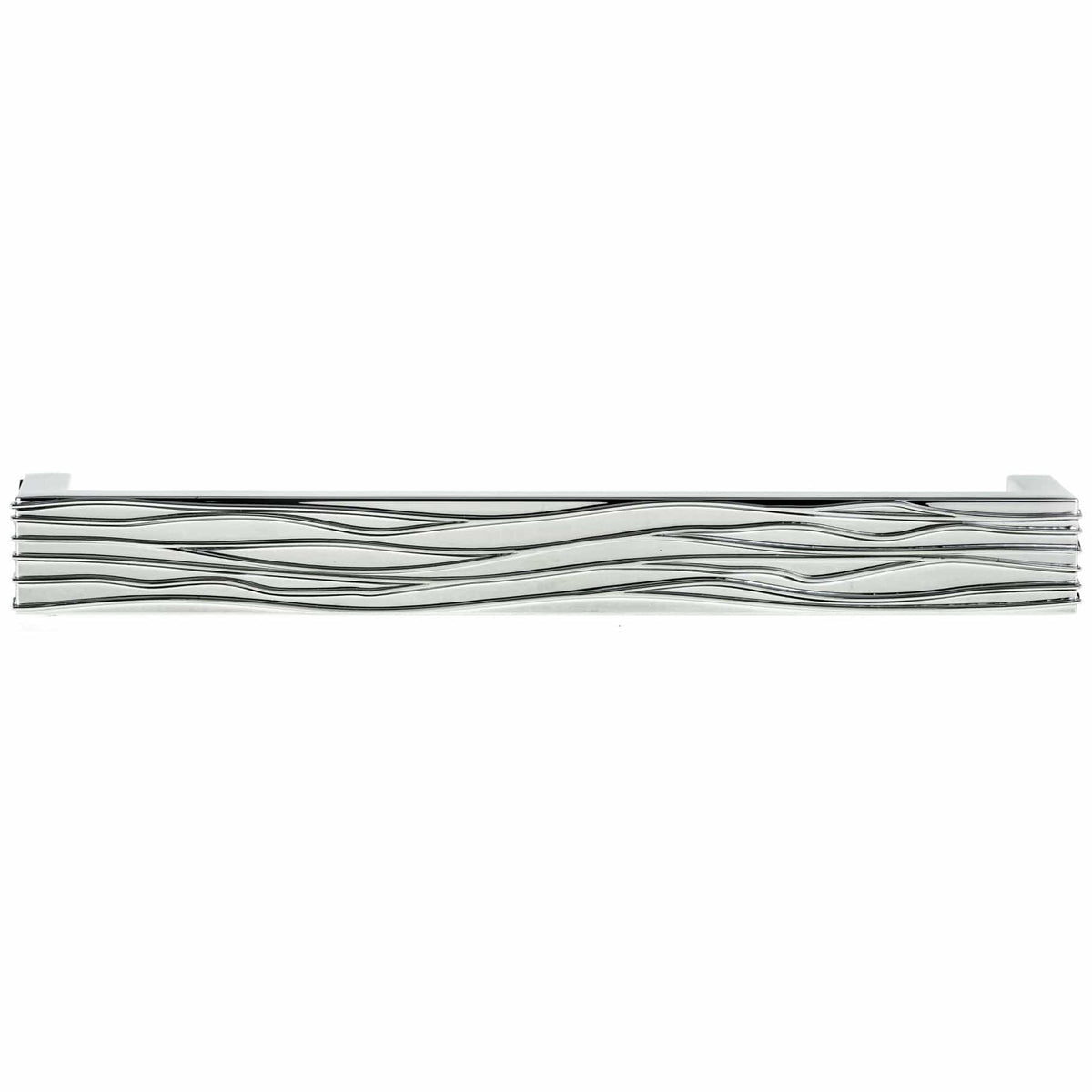 Contemporary Pull, 7-9/16" Center-to-Center, Chrome