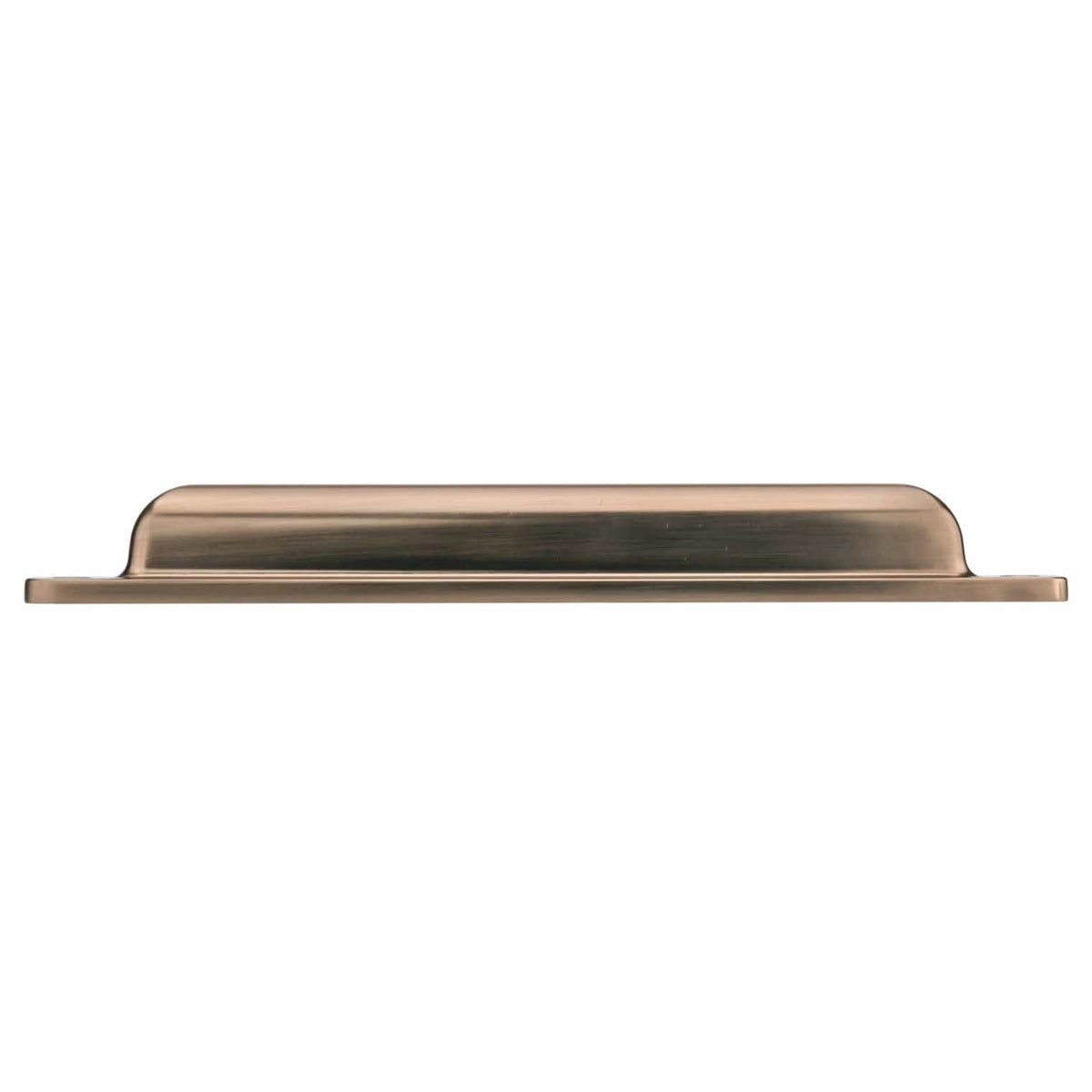 Rectangular Cup Transitional Pull - 5-1/32" Center-to-Center -5-3/4" OL - Champagne Bronze