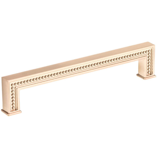 Transitional Pull with Side Beading -  Champagne Bronze - 7-9/16" Center-to-Center x 8-9/32" L