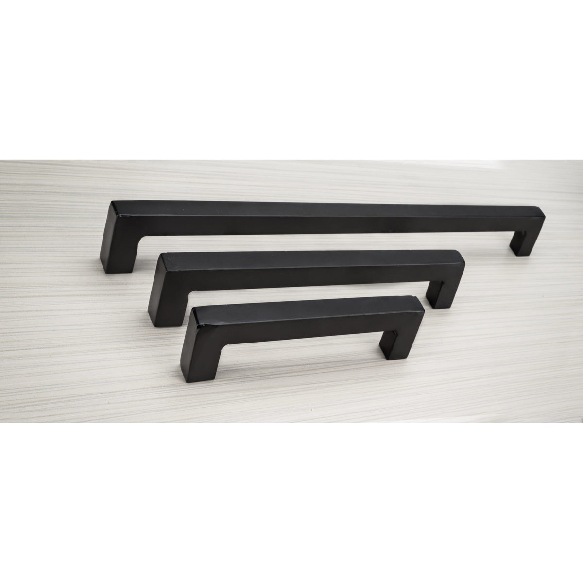 Traditional Barn Door Pull, 5-1/16" Center-to-Center, Matte Black