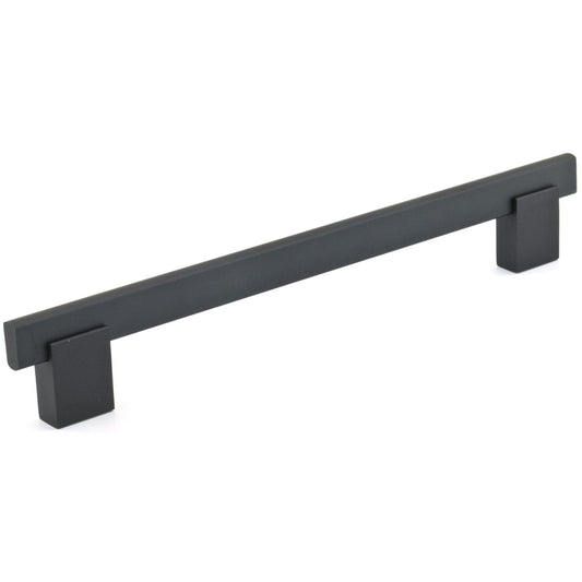 Contemporary Pull - 7-9/16" Center-to-Center - Matte Black