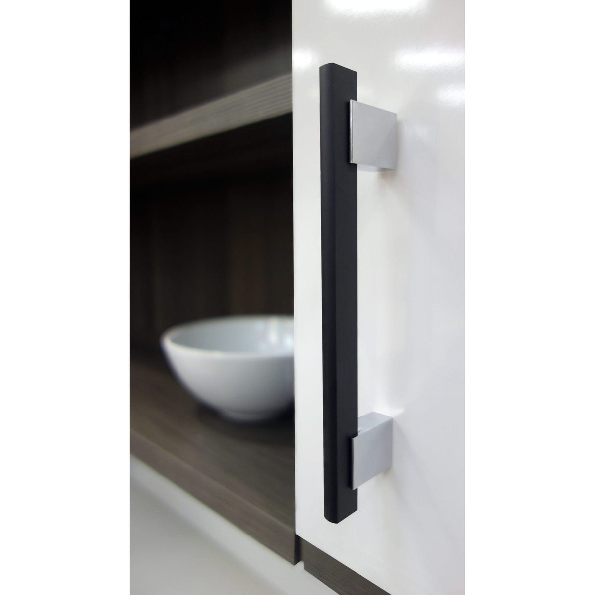 Contemporary Pull, 18-7/8" Center-to-Center, Matte Black