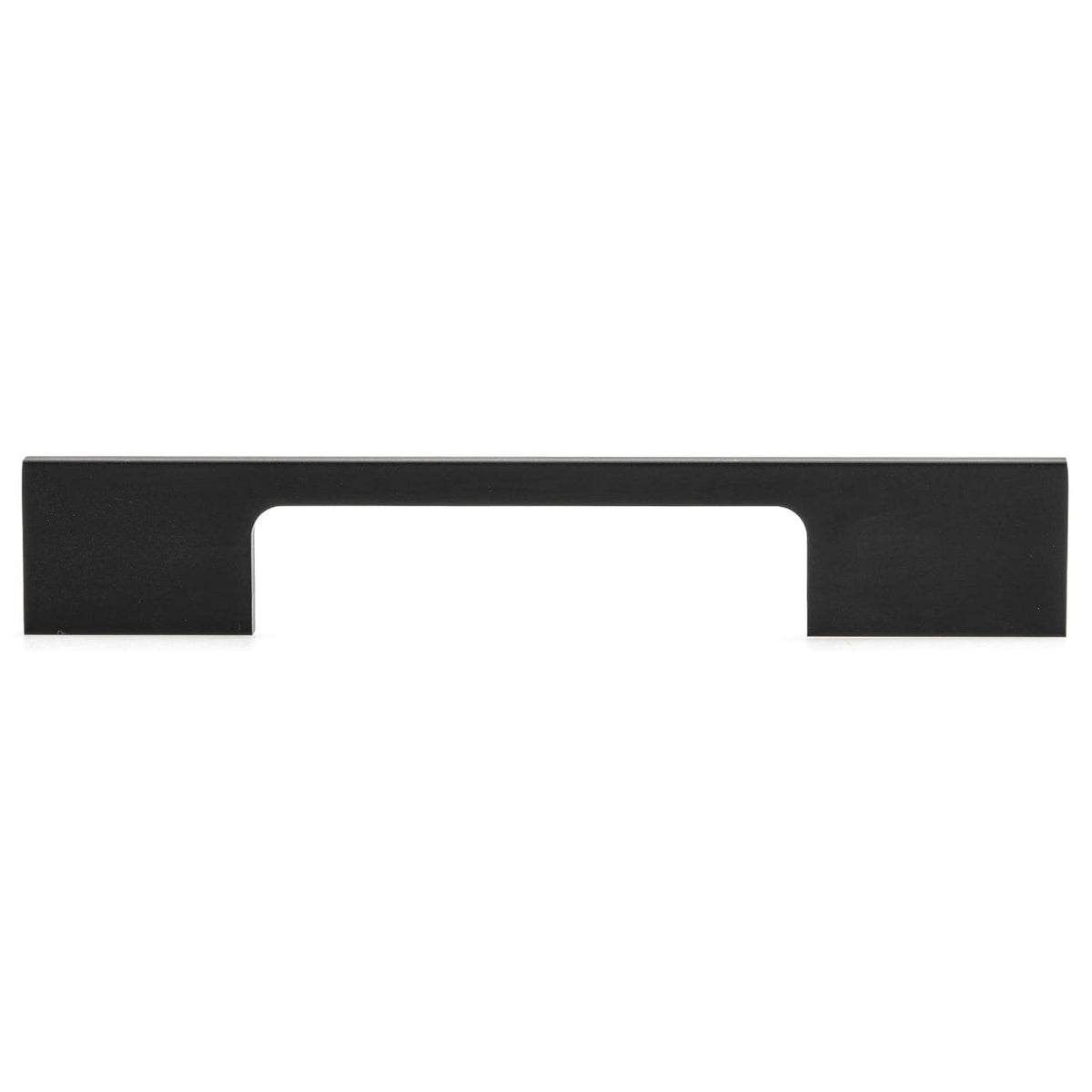 Contemporary Pull, 3-3/4" Center-to-Center, Matte Black