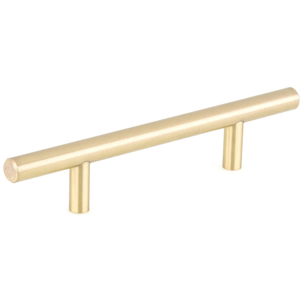Contemporary Pull, 3-3/4" Center-to-Center, Satin Brass