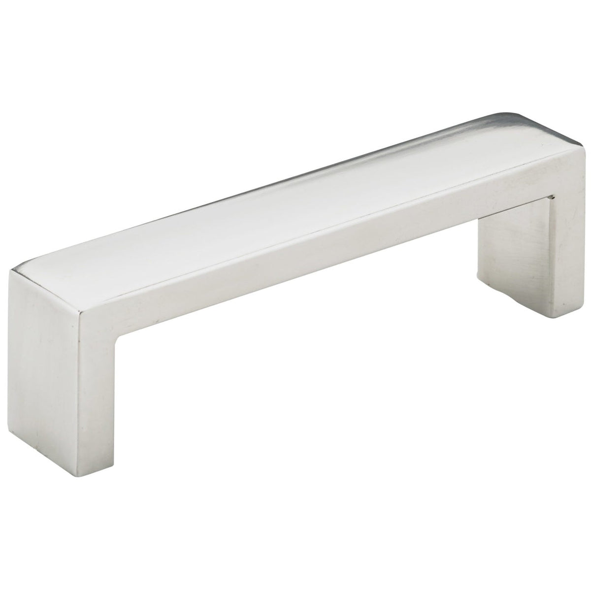 Contemporary Pull, 3-3/4" Center-to-Center, Polished Stainless Steel