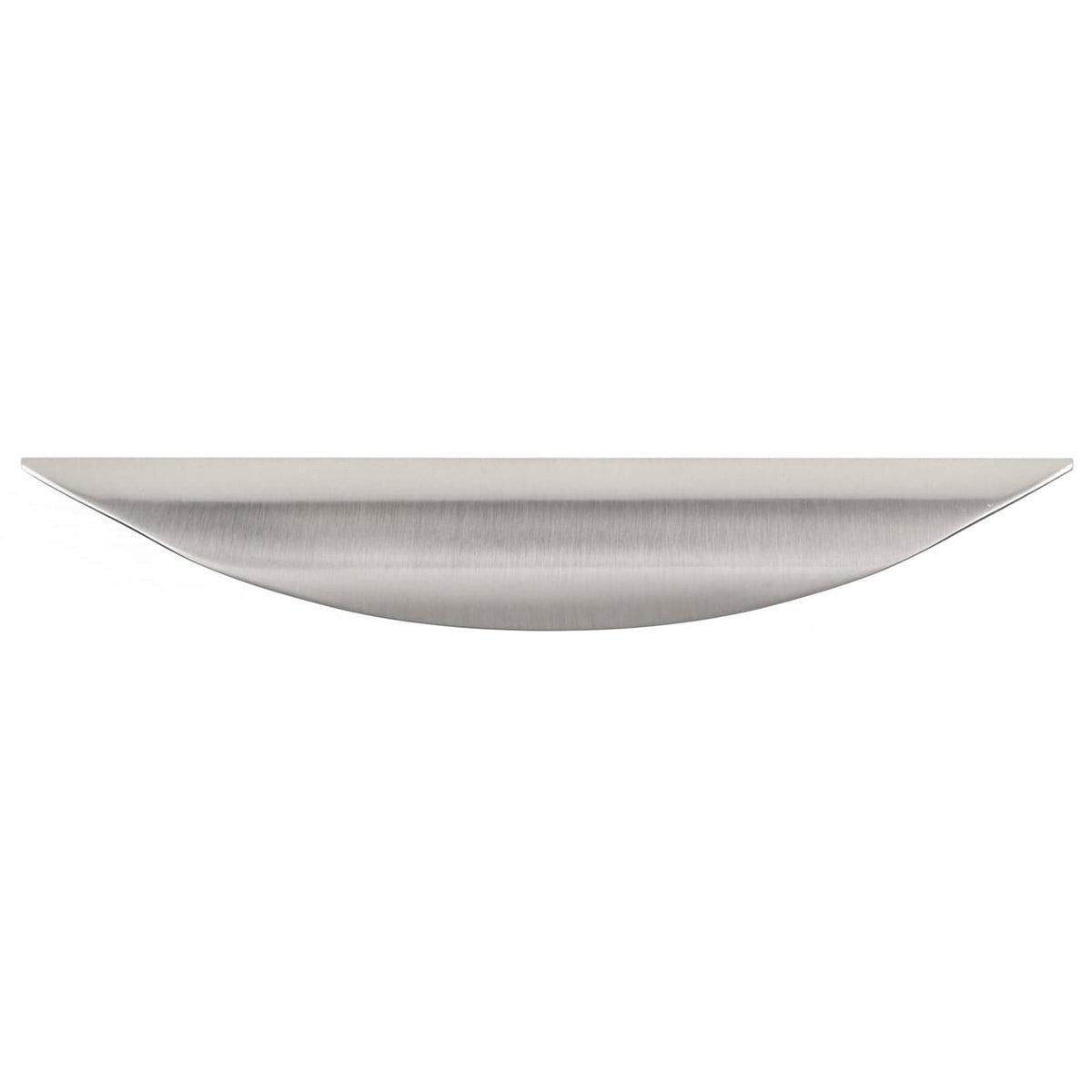 Contemporary Cup Pull, 3-3/4" Center-to-Center, Brushed Nickel