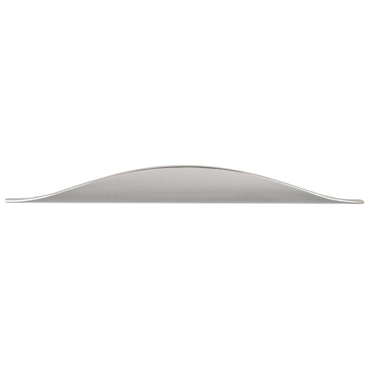 Contemporary Cup Pull, 3-3/4" Center-to-Center, Brushed Nickel