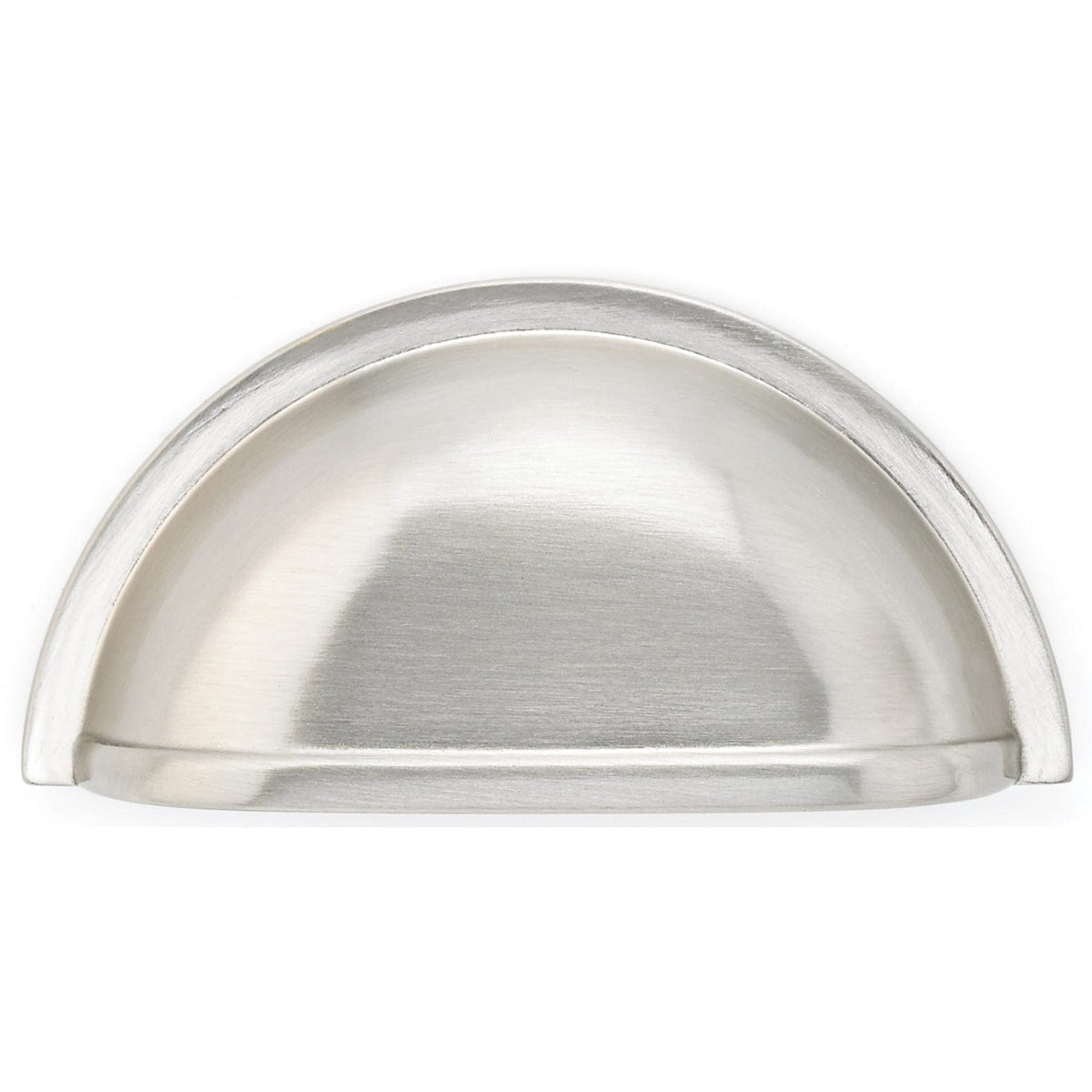 Traditional Cup Pull, 3" Center-to-Center, Brushed Nickel