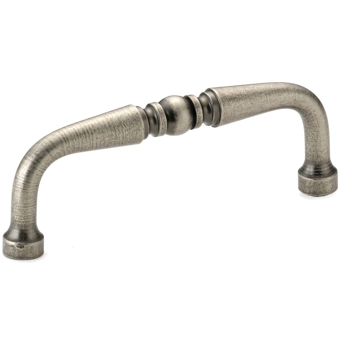Traditional Pull, 3" Center-to-Center, Pewter