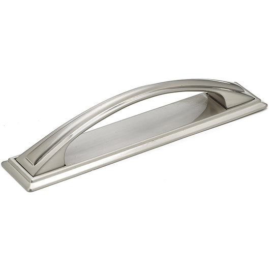 Transitional Pull, 5-1/16" Center-to-Center, Brushed Nickel