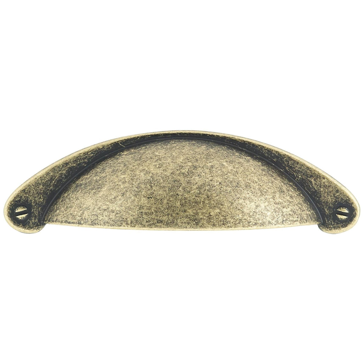 Traditional Cup Pull, 3" Center-to-Center, Burnished Brass