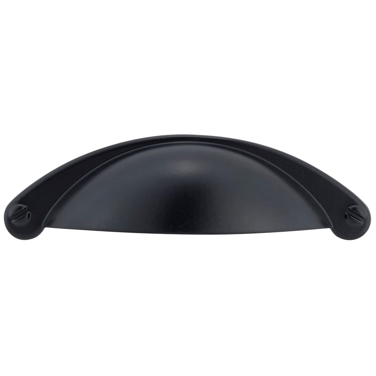 Traditional Cup Pull, 2-1/2" Center-to-Center, Matte Black
