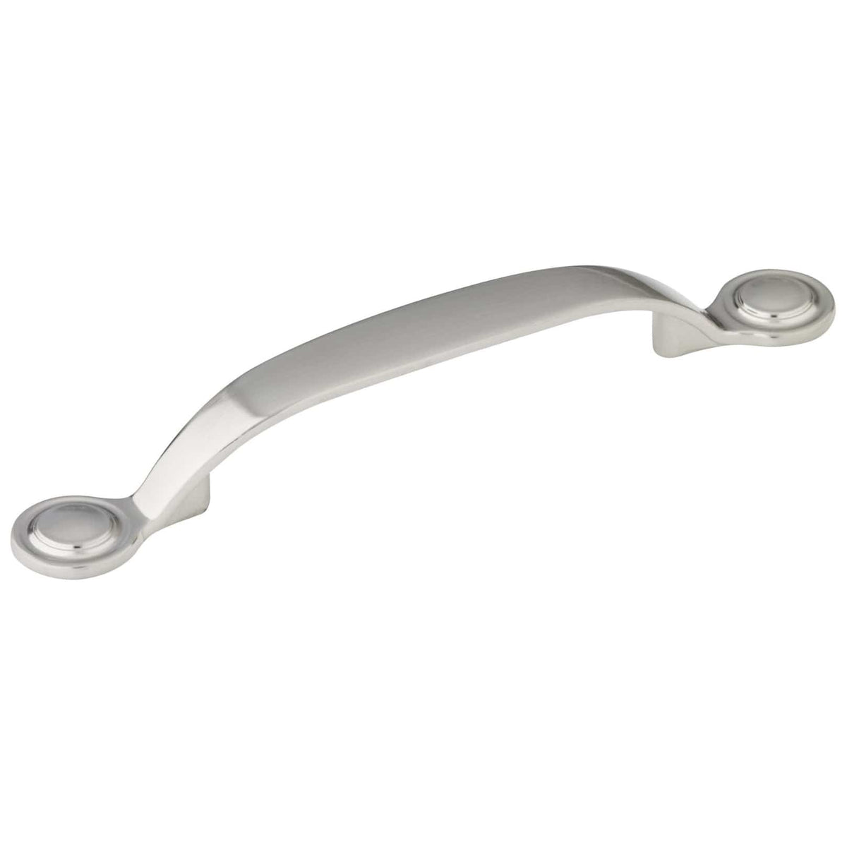 Traditional Pull, 3-3/4" Center-to-Center, Brushed Nickel
