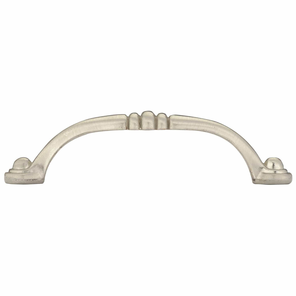 Traditional Pull, 3-3/4" Center-to-Center, Brushed Nickel