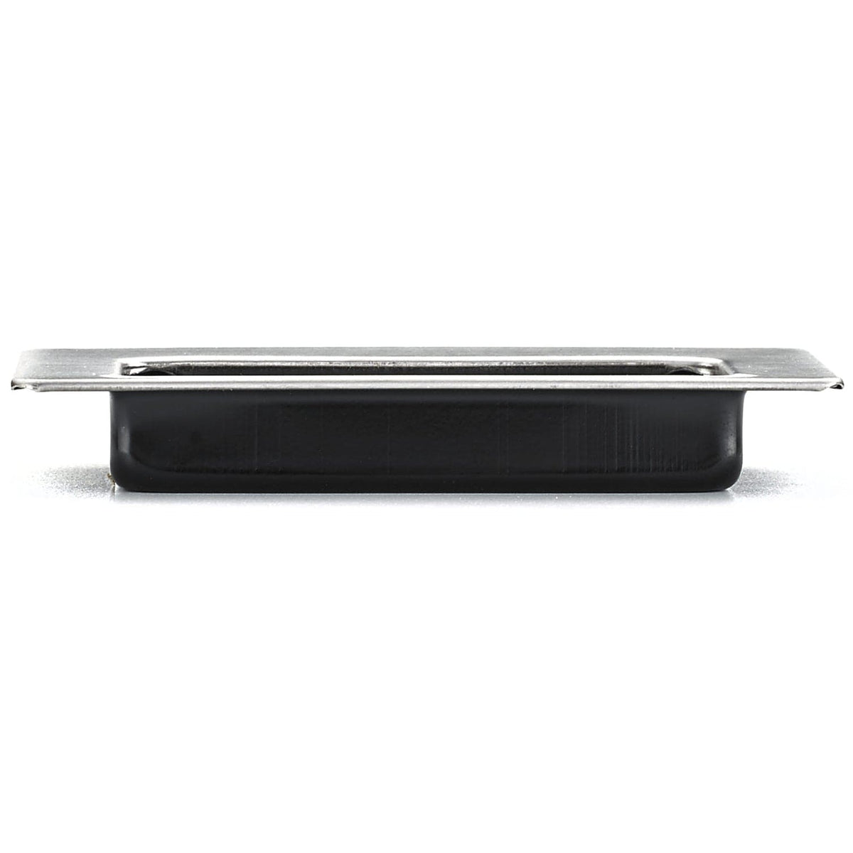 Contemporary Recessed Pull, 3-3/8" x 1-17/32", Brushed Chrome