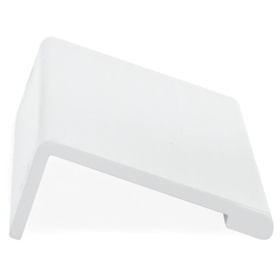 Contemporary Edge Pull, 5-1/16" Center-to-Center, White