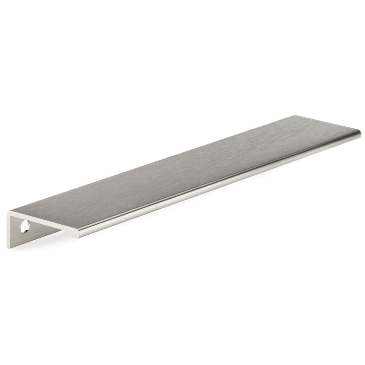 Contemporary Edge Pull, 7-9/16" Center-to-Center, Stainless Steel