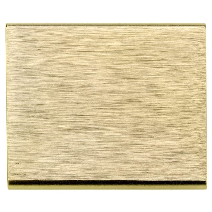 Contemporary Edge Pull, 1-5/16" Center-to-Center, Satin Gold