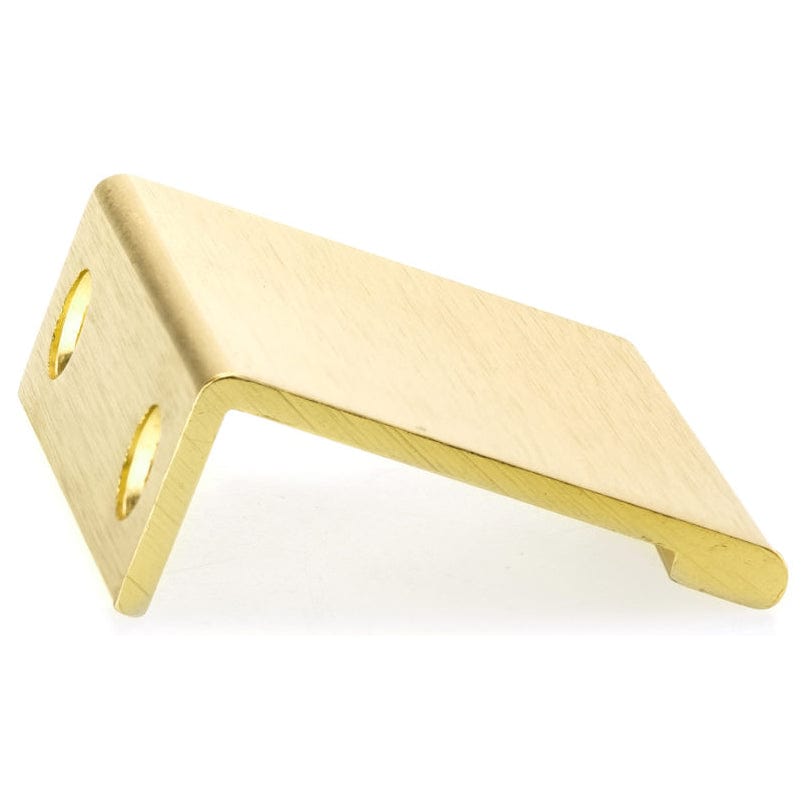 Contemporary Edge Pull, 1-5/16" Center-to-Center, Satin Gold