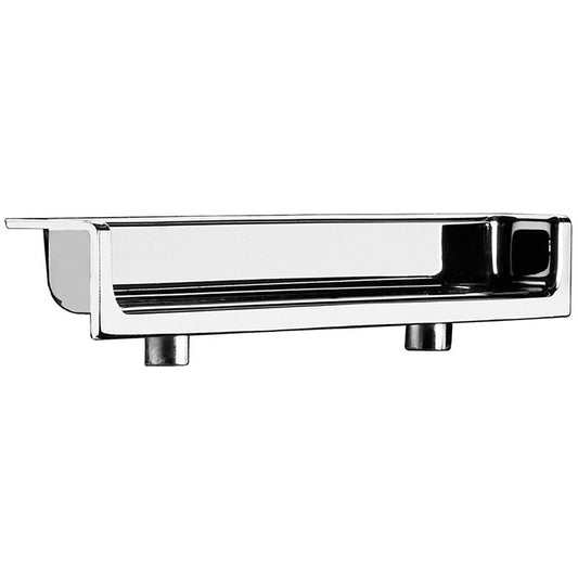 Contemporary Recessed Pull, 3-3/4" Center-to-Center, Chrome