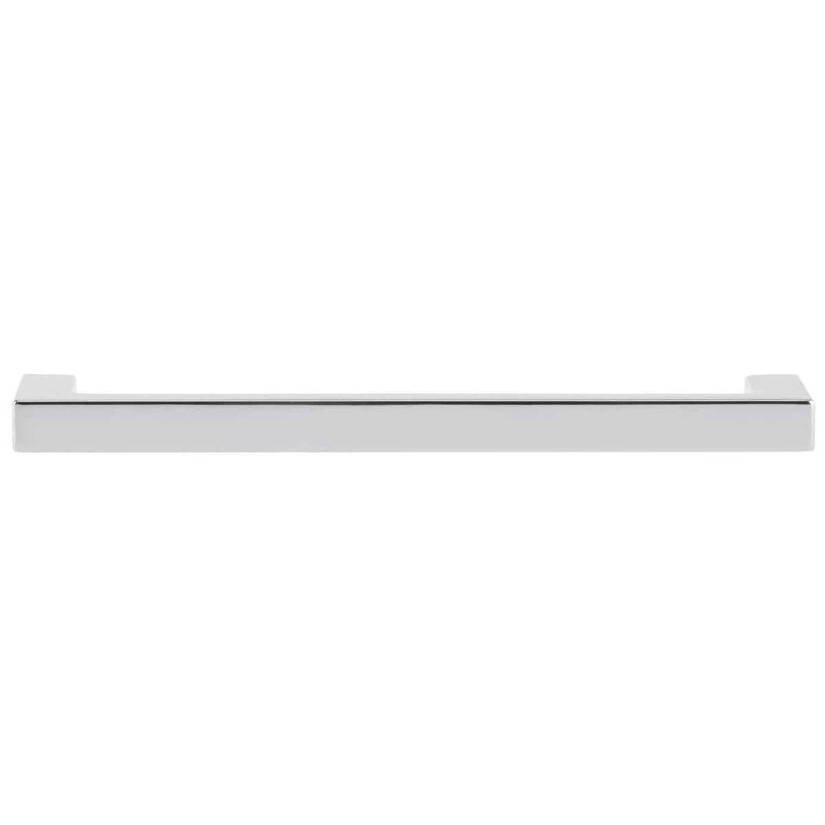 Modern Contemporary Right-Angled Metal Pull - Polished Nickel - 5-1/16" Center-to-Center - 5-7/16" L