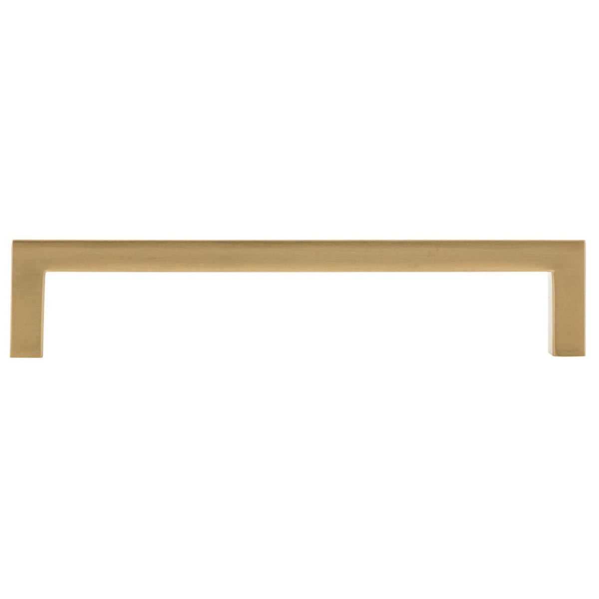 Contemporary Right-Angled Pull - 7-9/16" Center-to-Center - 6-11/16" OL - Champagne Bronze
