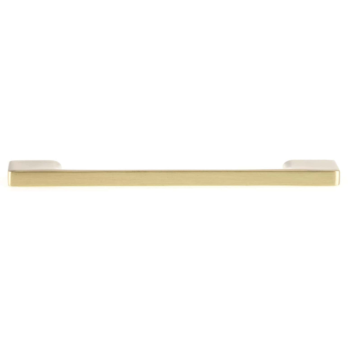 Contemporary Modern Pull - 5-1/16" Center-to-Center - 6-3/8" OL - Satin Brass